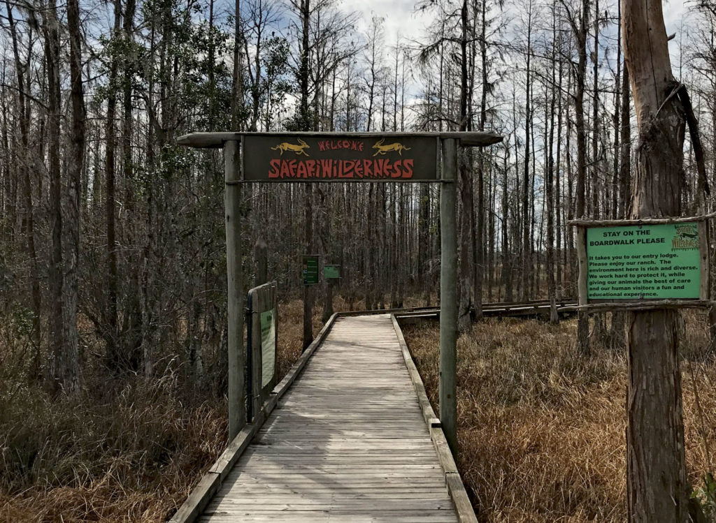 Entrance to wilderness safari