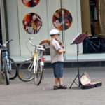 Boy playing violin in Adelaide