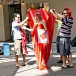 Canadian street performer