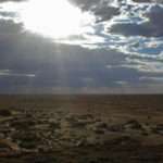 Sunbeams in Australian Outback