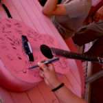 Donated Pink Guitar