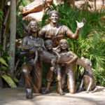 Steve Irwin's Family Bronzed