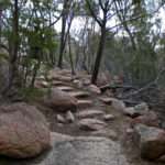 Rocky trail in Tasmania